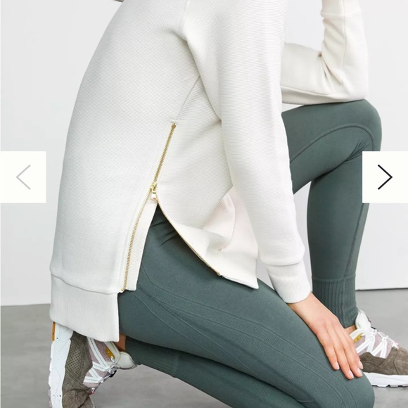 Varley Cream Ribbed Sweater - Picture 6 of 11